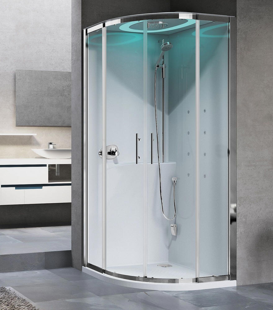 Novellini EON R Quadrant shower pod A beautiful leak free curved
